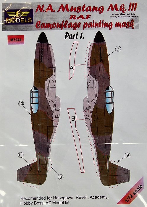 1/72 Mask N.A. Mustang Mk.III RAF Pt.I (HAS/REV)