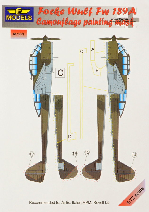 1/72 Mask Focke Wulf Fw 189A (AIRF/ITA/MPM)