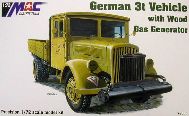 1/72 German 3t Vehicle with Wood Gas Generator