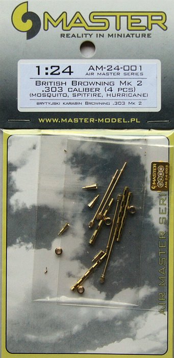 1/24 British Mk 2 Browning .303 caliber (4pcs)