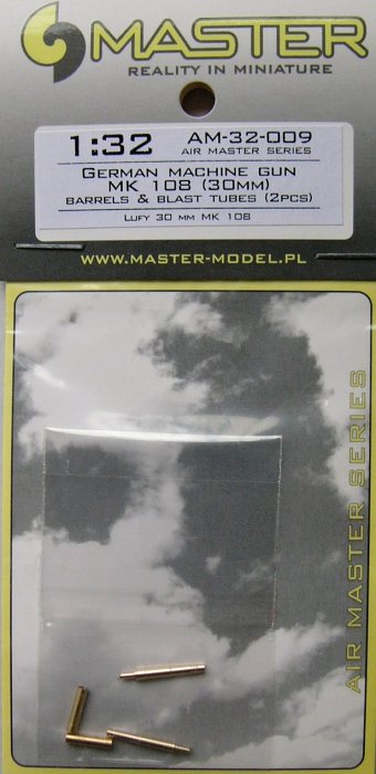 1/32 German MK108 (30mm) barrels&blast tubs (2pcs)