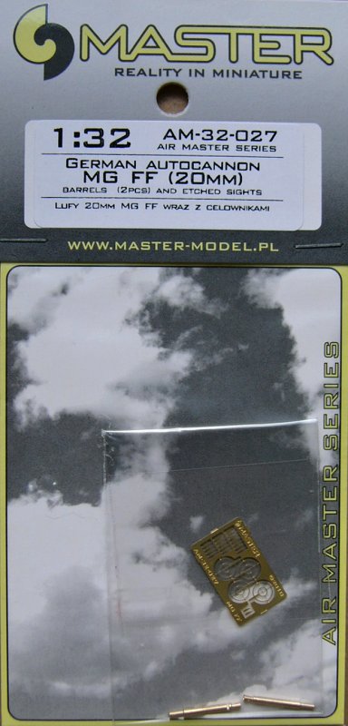 1/32 German aircraft autocannon MG FF  (2 pcs.)