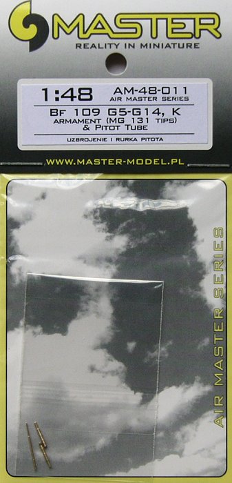 1/48 Bf 109 G5-G14/K armament set & Pitot Tube