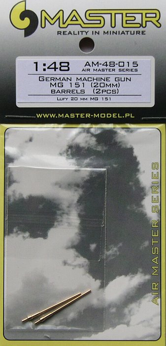 1/48 German MG 151 (20mm) barrels  (2pcs)