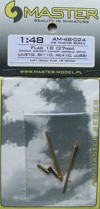 1/48 German 3,7cm Flak 18 gun barrels (2 pcs.)