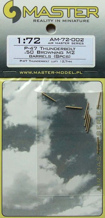 1/72 P-47 Thunderbolt .50 Browning M2 barrels 8pcs