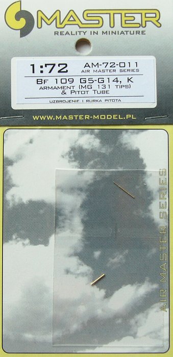 1/72 Bf 109 G5-G14, K - Armament set & Pitot Tube