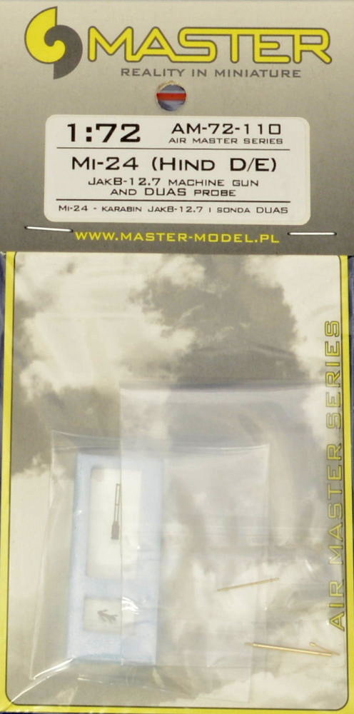 1/72 Mi-24 Hind D/E JakB-12.7mm MG barrel & probe