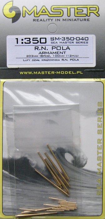 1/350 R.N. Pola armament set (barrels - 20 pcs.)