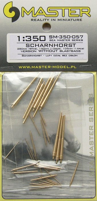 1/350 Scharnhorst armament w/o blastbags (35 pcs.)