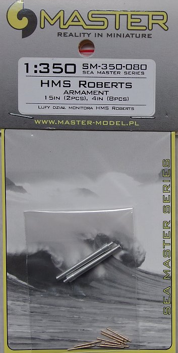 1/350 HMS Roberts - armament set (10 pcs.)