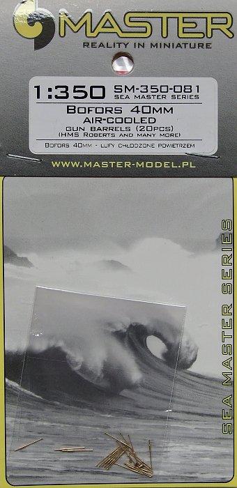 1/350 Bofors 40mm air-cooled gun barrels (20 pcs.)