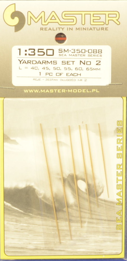 1/350 Yardarms set No.2 (6 pcs.)