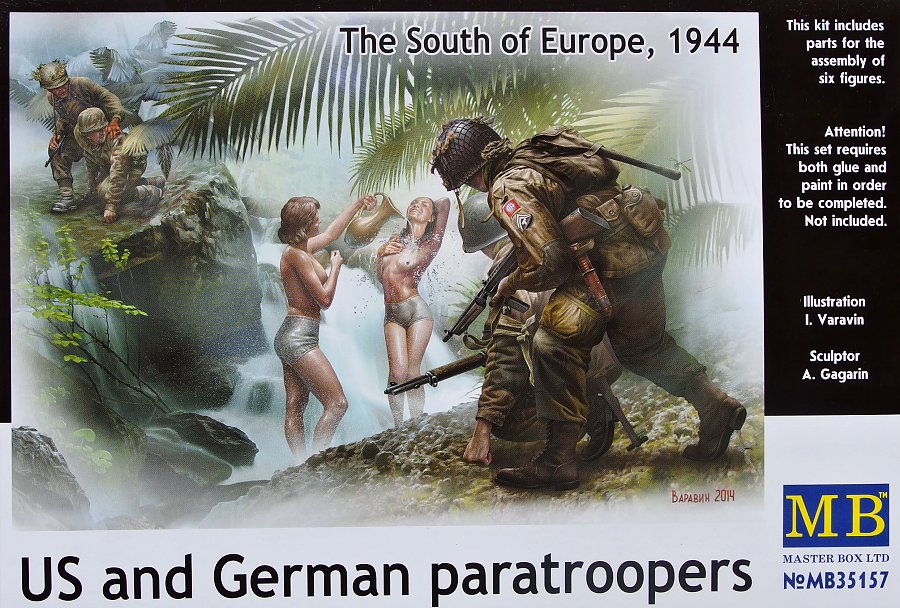 1/35 US and German paratroopers (6 fig.)