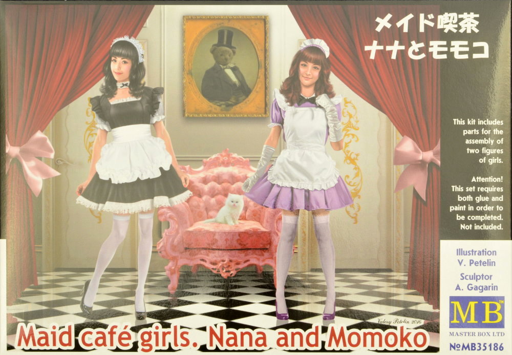 1/35 Maid café girls - Nana & Momoko (2 fig)