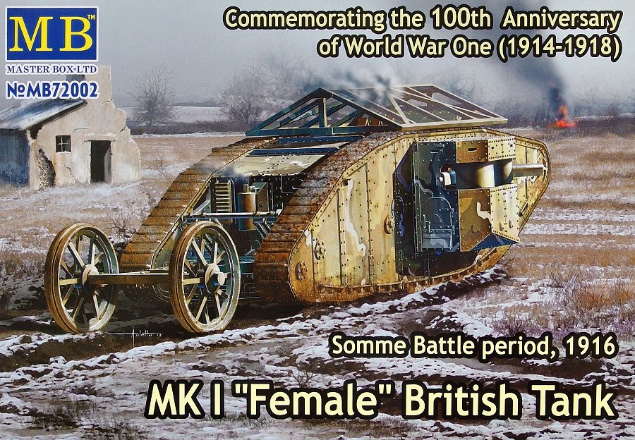 1/72 MK I 'Female' British Tank, Somme Battle 1916