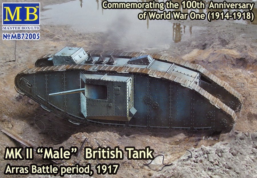 1/72 MK II MALE British Tank (Arras Battle, 1917)