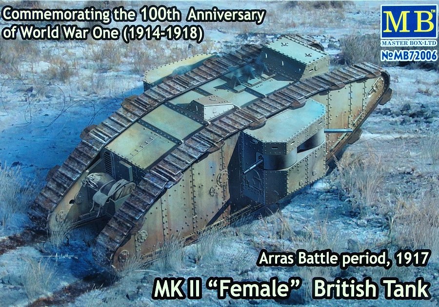 1/72 MK II FEMALE British Tank (Arras Battle,1917)