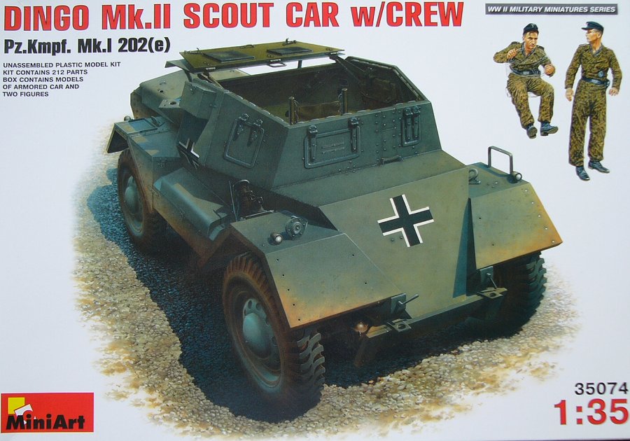 1/35 DINGO Mk.II German Scout Car with crew