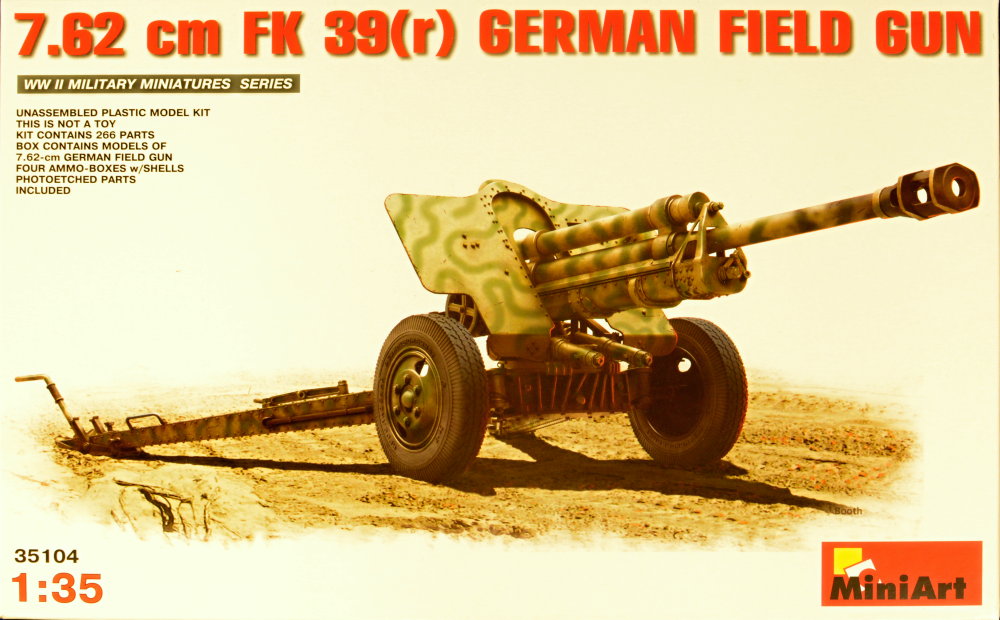 1/35 7.62cm FK 39(r) German Field Gun