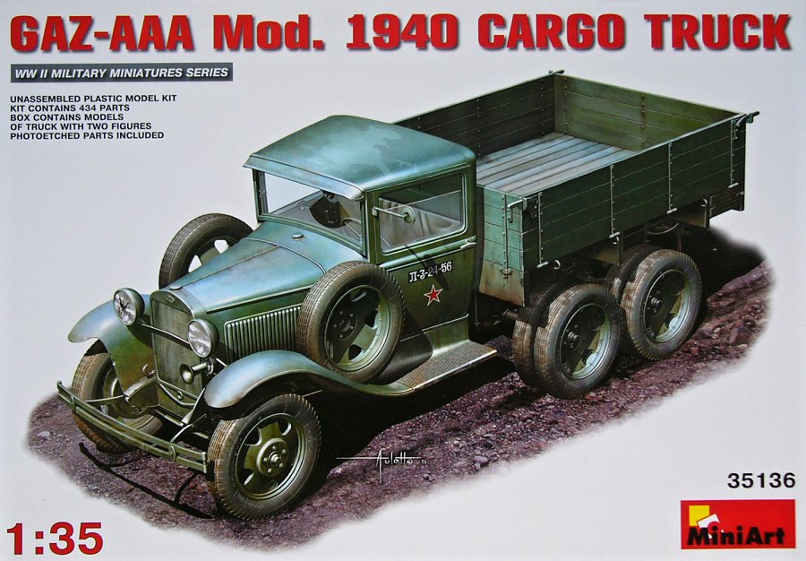 1/35 GAZ-AAA Mod. 1940 Cargo Truck (incl. 2 fig.)