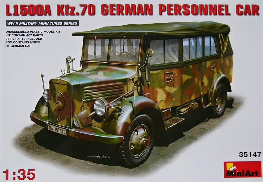 1/35 L1500A Kfz.70 German Personnel Car (incl. PE)