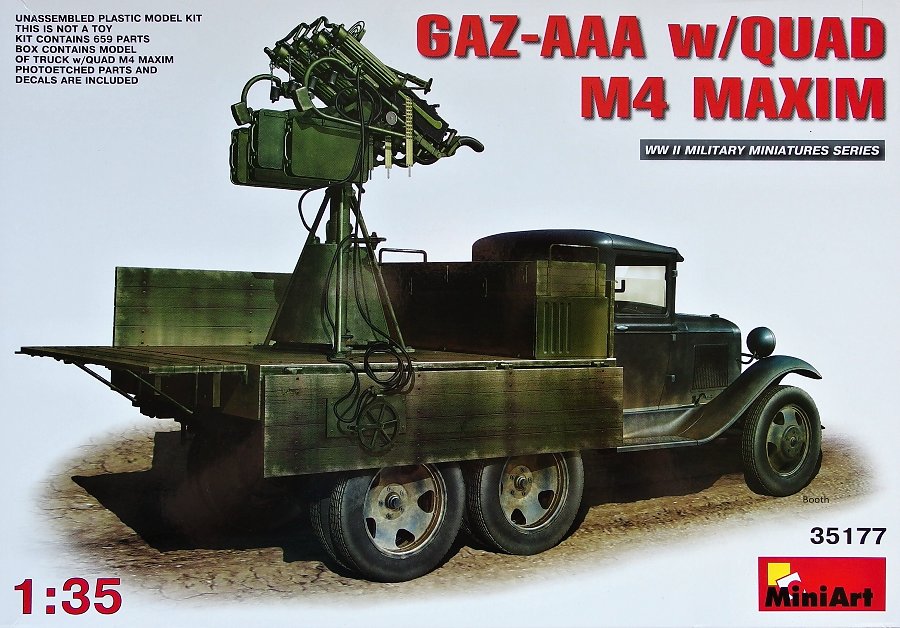 1/35 GAZ-AAA w/ QUAD M4 Maxim