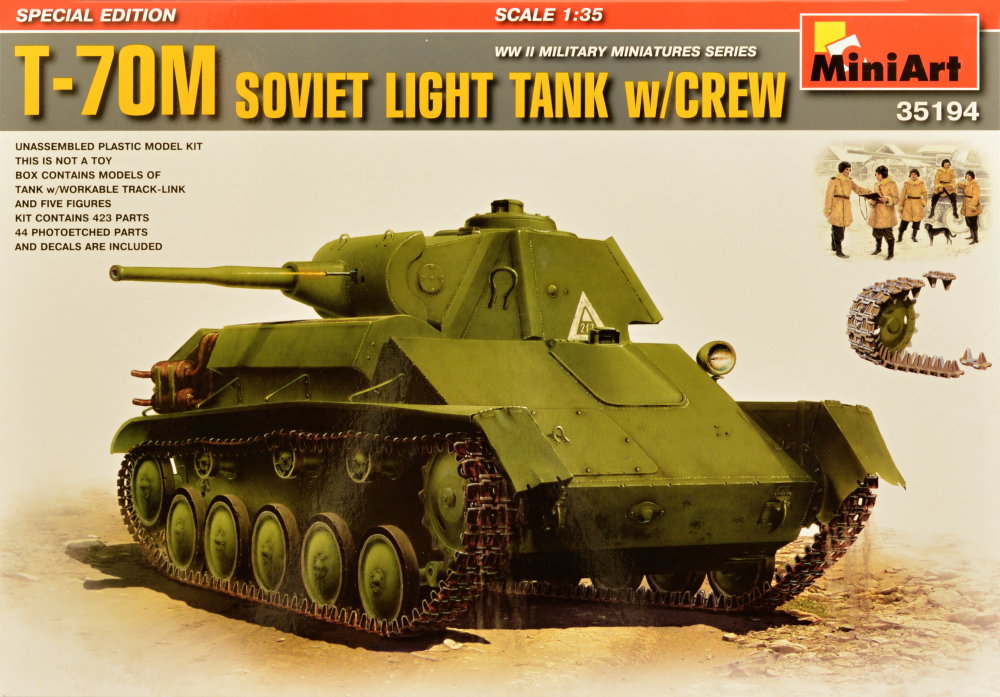 1/35 T-70M Soviet Light Tank with crew (Spec.Edit)