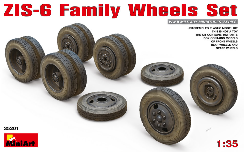 1/35 ZIS-6 Family Wheels Set