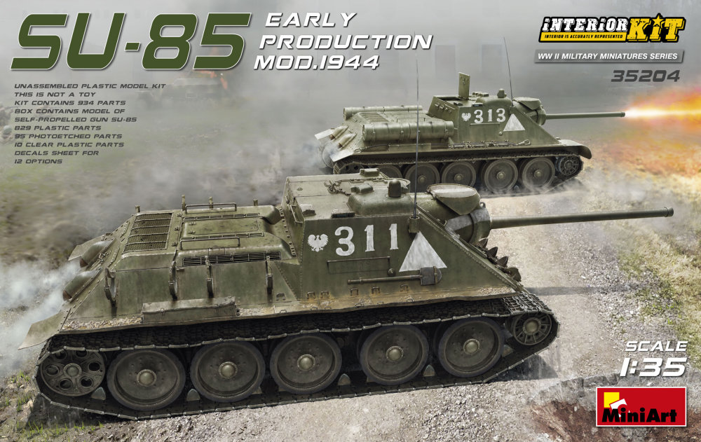 1/35 SU-85 Mod.1944 Early Product. w/ Interior Kit