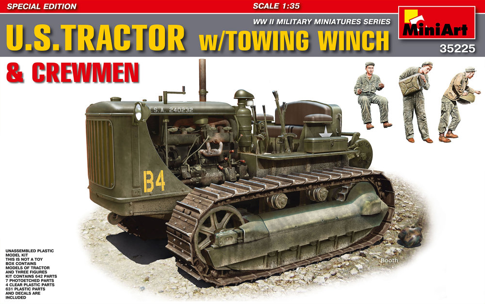 1/35 U.S. Tractor w/ Towing Winch & Crewmen