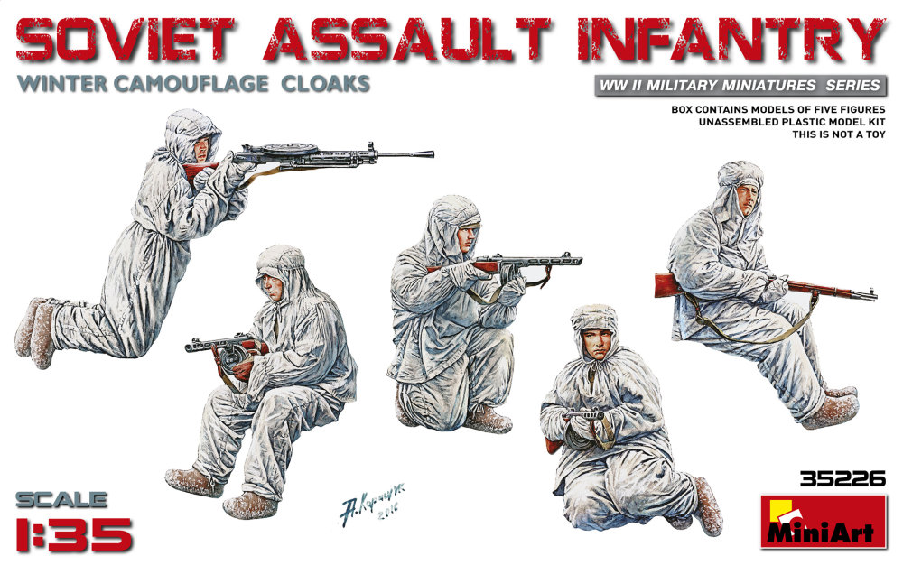 1/35 Soviet Assault Infantry Winter Camo (5 fig.)