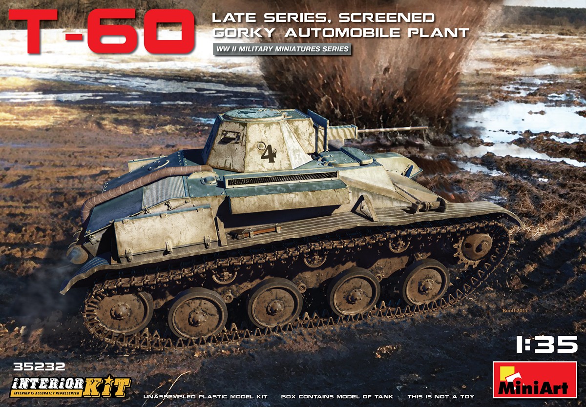 1/35 T-60 Late, Screened  (w/ interior)