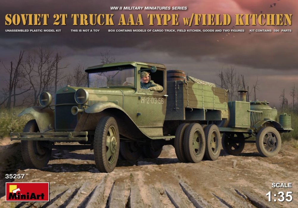 1/35 Soviet 2t Truck AAA Type w/ Field Kitchen