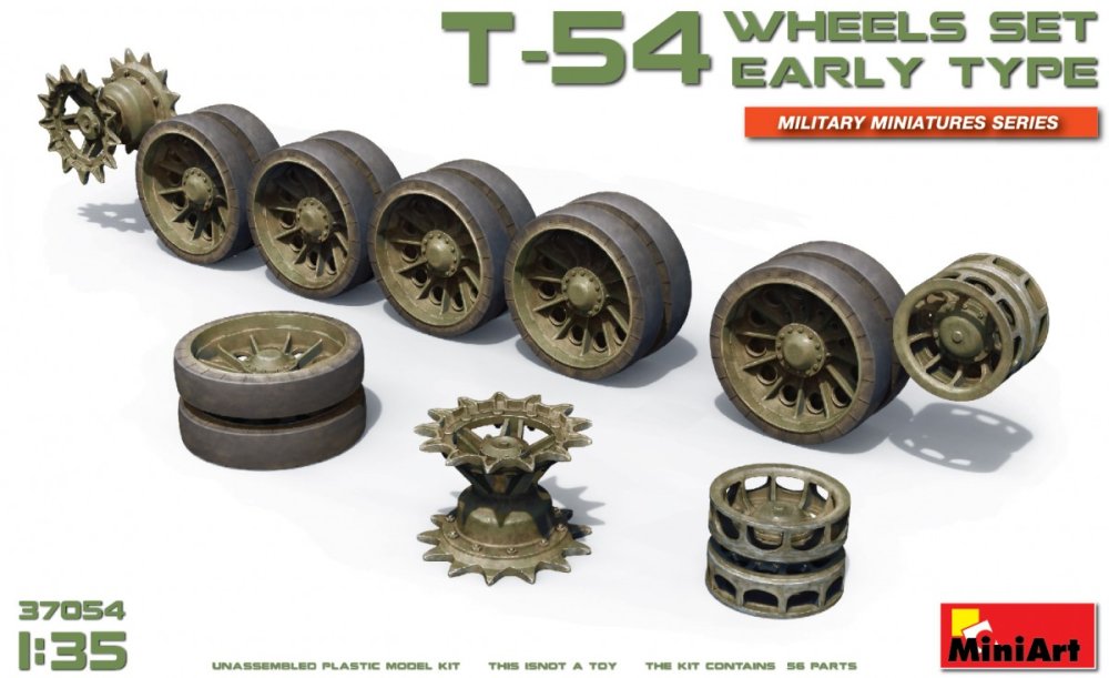 1/35 T-54 (Early) wheels set