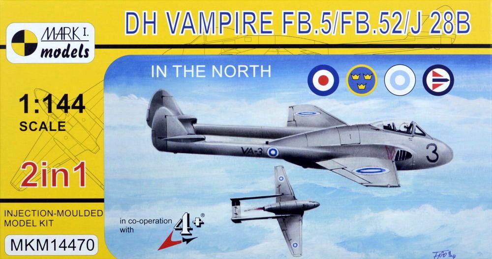 1/144 DH Vampire FB.5 'In The North' (2-in-1)