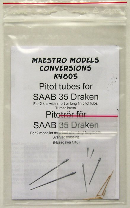 1/48 SAAB 35 Draken - Pitot tubes (3 types x2)