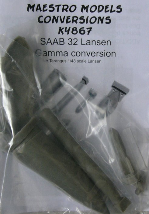 1/48 SAAB 32 Lansen Gamma conversion (TARA)