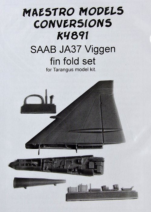 1/48 SAAB JA37 Viggen fin fold set (TARA)