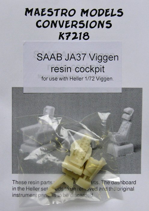 1/72 JA37 resin cockpit set