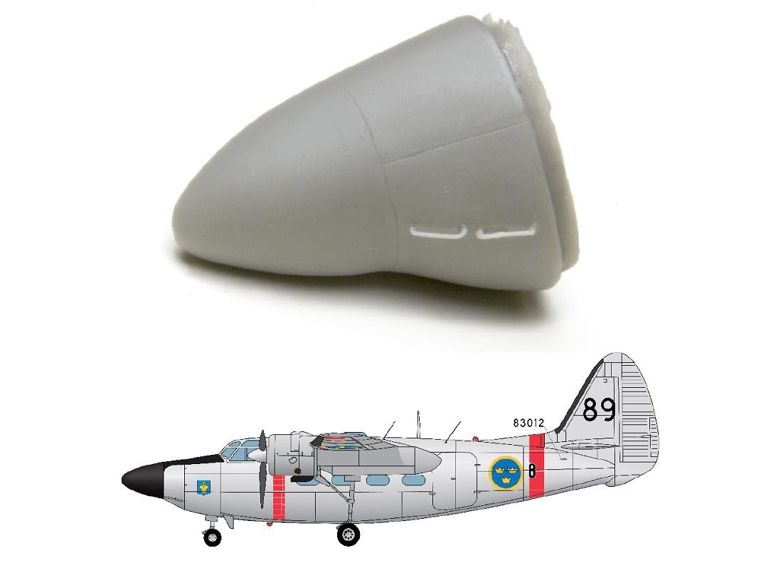 1/72 Tp83 Pembroke radar nose B (SP.HOBBY)