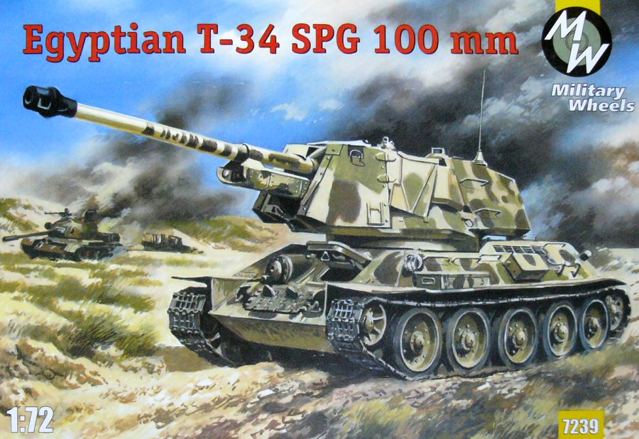 1/72 Egyptian T-34 SPG 100mm