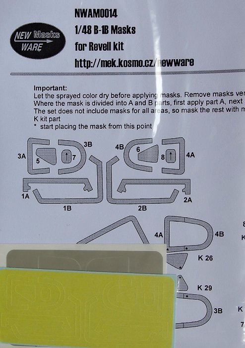 1/48 Masks for B-1B (REV)