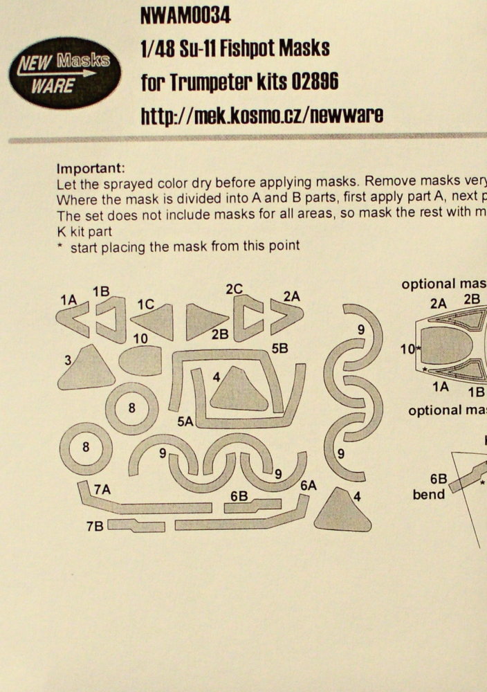 1/48 Mask Su-11 Fishpot (TRUMP 02896)