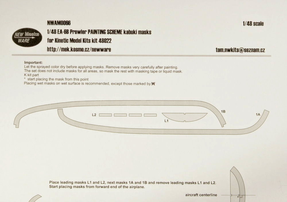 1/48 Mask EA-6B Prowler PAINTING SCHEME (KIN)