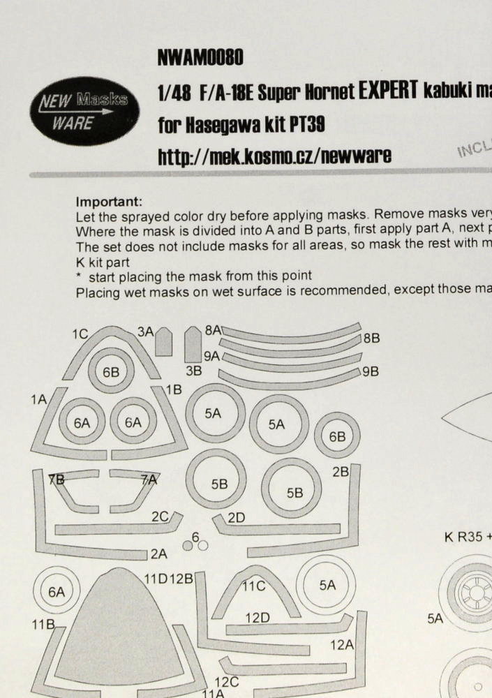 1/48 Mask F/A-18E Super Hornet EXPERT (HAS)