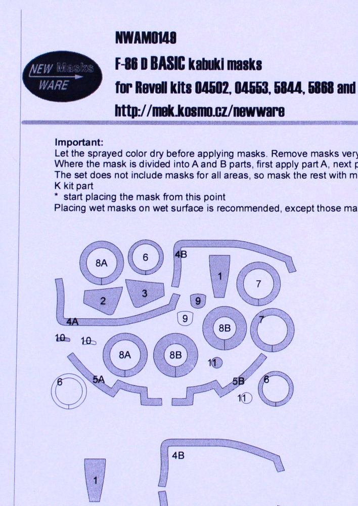 1/48 Mask F-86 D BASIC (REV)