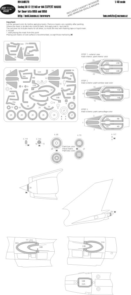 1/48 Mask Sukhoi Su-17/22M3/M4 EXPERT (SMER)