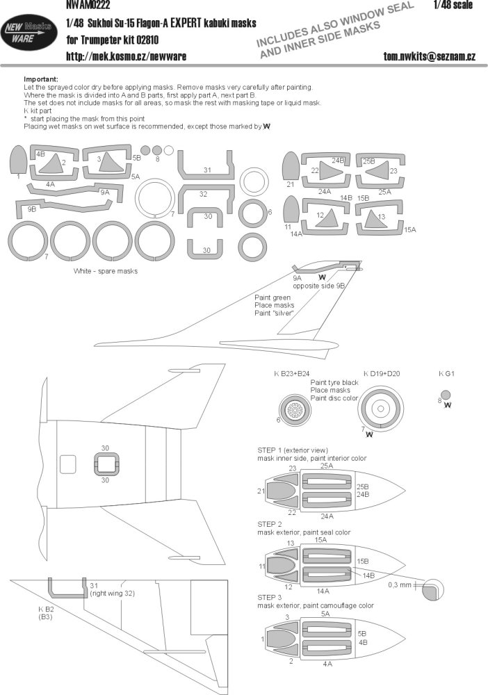 1/48 Mask Su-15 Flagon-A EXPERT (TRUMP 02810)