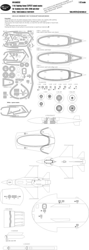 1/32 Mask F-16C Fighting Falcon EXPERT (ACAD)